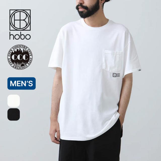 CITY COUNTRY CITY×hobo シティカントリーシティ×ホーボー エンブロイドロゴコットンポケットTシャツの通販は