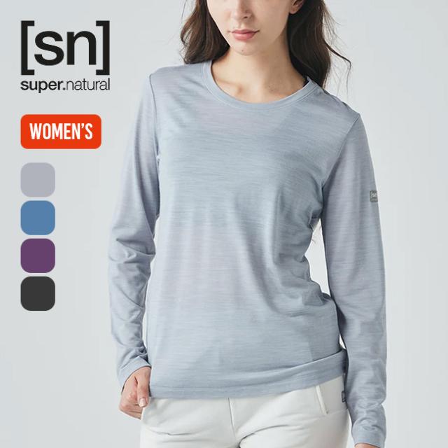 super.natural スーパーナチュラル JP140ベーシッククルーネックロングスリーブ【ウィメンズ】の通販は 6,089円