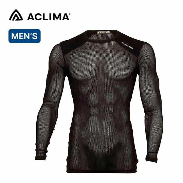 ACLIMA アクリマ ウールネットライトクルーネック メンズの通販は