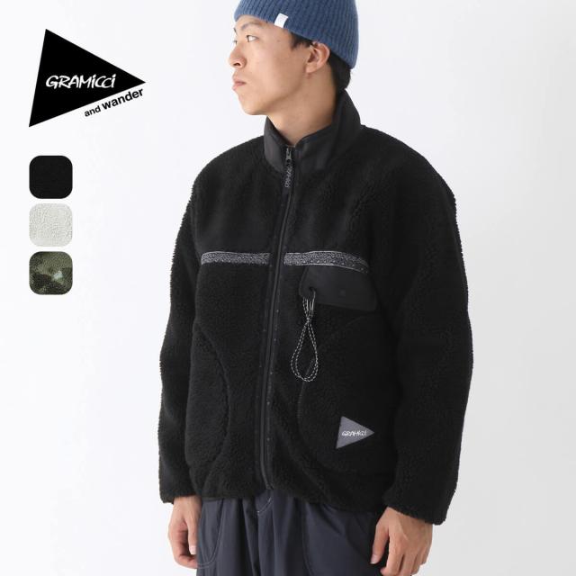 GRAMICCI×and wander グラミチ×アンドワンダー JQテープフリースジャケットの通販は