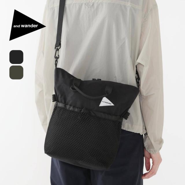 and wander アンドワンダー PE/CO 2ウェイバッグ