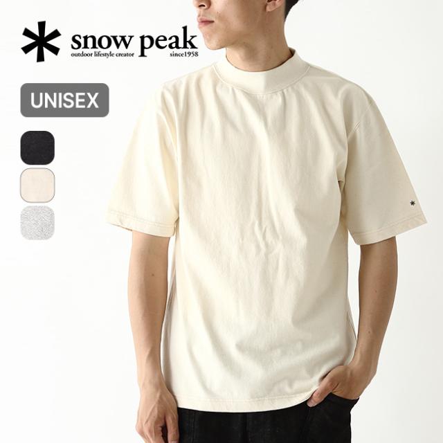  peak スノーピーク リサイクルコットンモックネックTシャツ