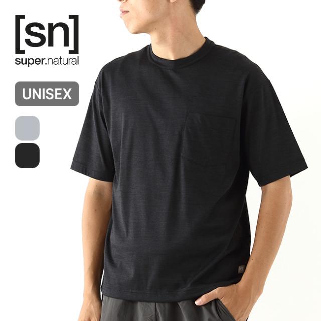 super.natural スーパーナチュラル JP140エブリディ ポケットショートスリーブTシャツ ユニセックス