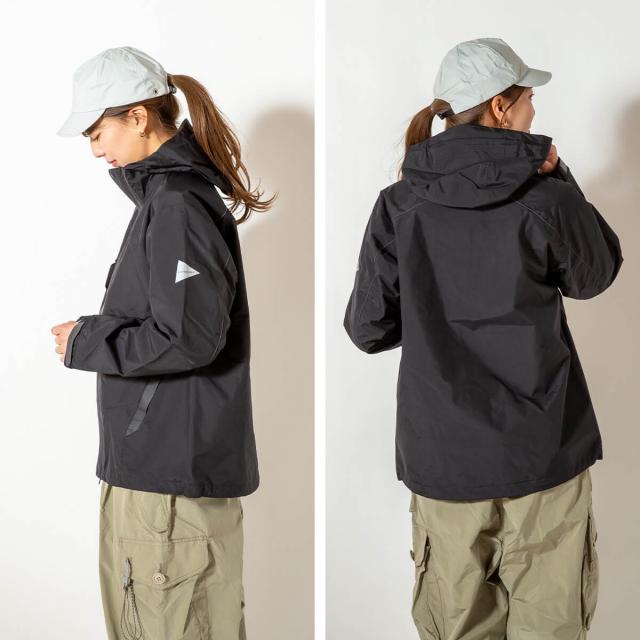 and wander アンドワンダー 2.5L ハイカーレインジャケット 5745911003