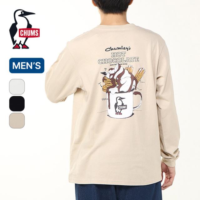 CHUMS チャムス ホットチョコレートポケットブラッシュドL/S Tシャツ メンズ CH01-2659