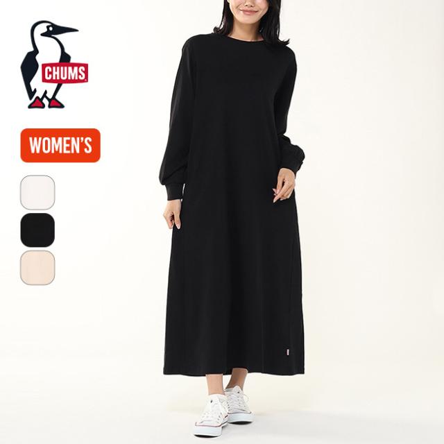 CHUMS チャムス バッグギャザーブラッシュドL/S Tドレス【ウィメンズ】 CH18-1361