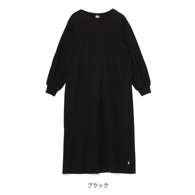 CHUMS チャムス バッグギャザーブラッシュドL/S Tドレス【ウィメンズ
