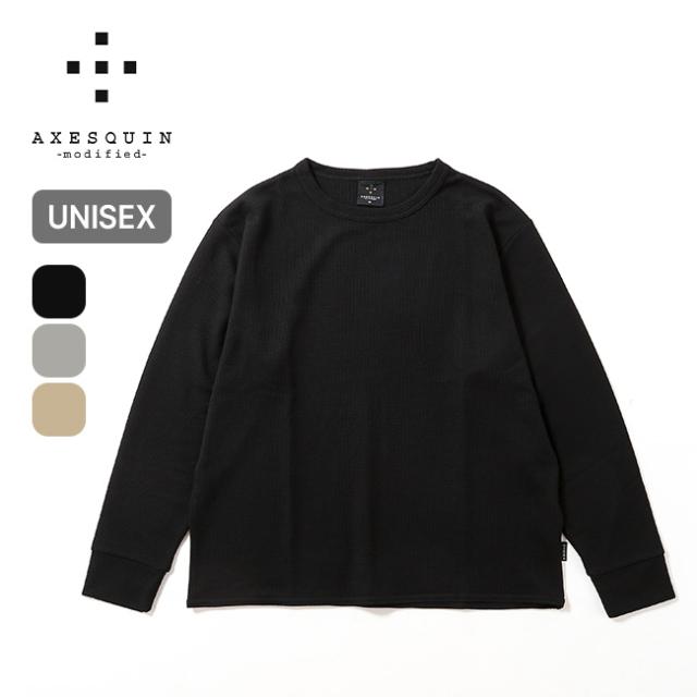 AXESQUIN modified アクシーズクインモディファイド QDエコワッフルL/S TEE 321118