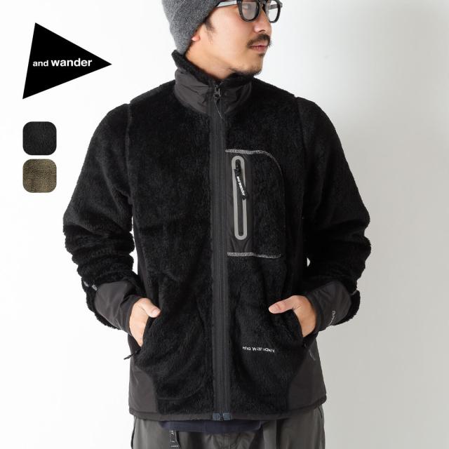 and wander アンドワンダー ハイロフトフリースジャケット 5745241018