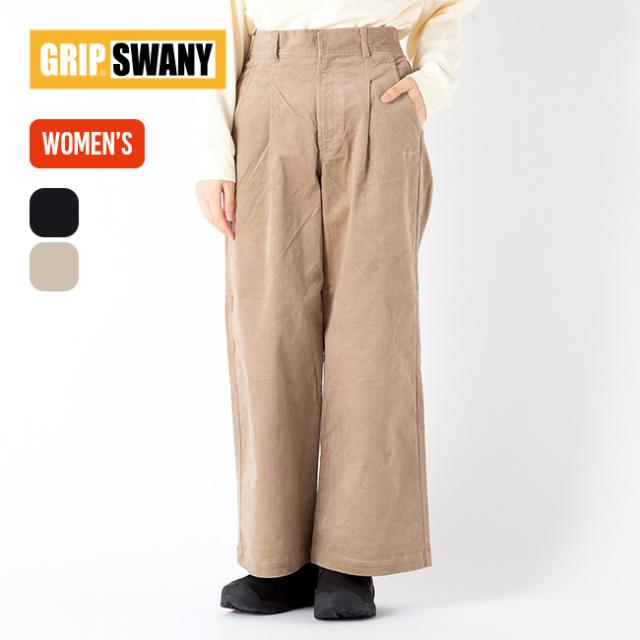 GRIP SWANY グリップスワニー コーデュロイストレッチワイドパンツ【ウィメンズ】 GSWP-085