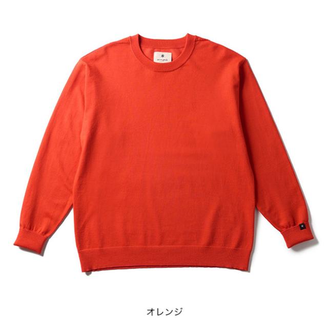 snow peak スノーピーク ウォッシャブルウールクルーネックニット KN