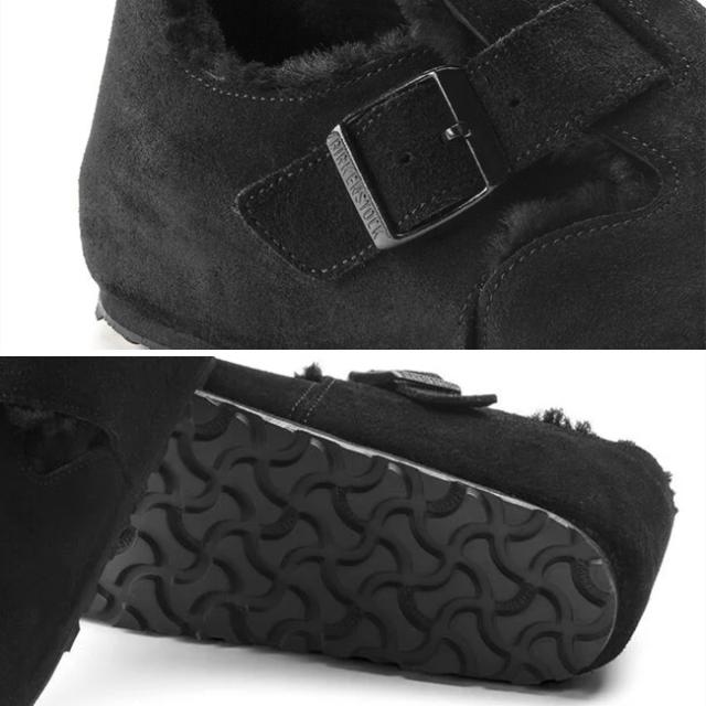 BIRKENSTOCK ビルケンシュトック ロンドンシアリングLEVE スエードレザー/ファー[ナロー]ユニセックス_6