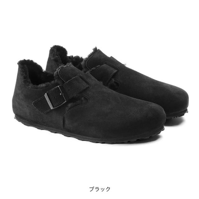 BIRKENSTOCK ビルケンシュトック ロンドンシアリングLEVE スエードレザー/ファー[ナロー]ユニセックス_8