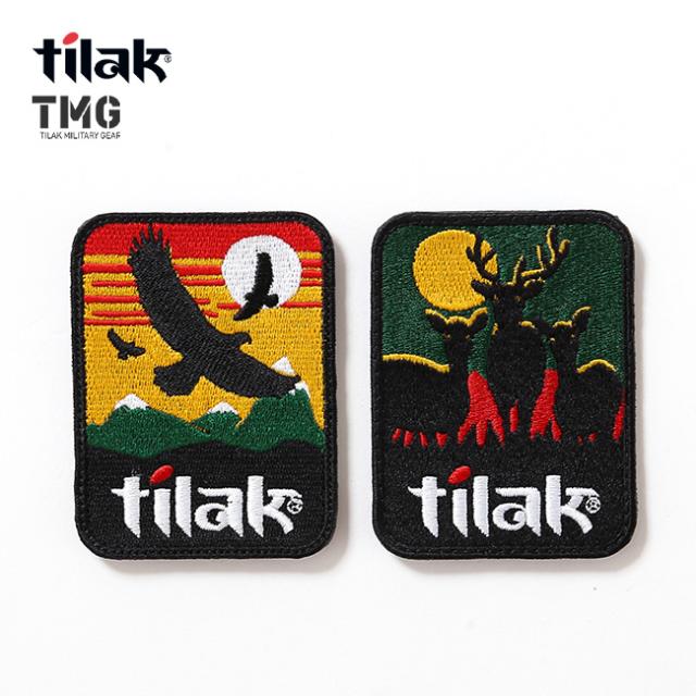 Tilak Military Gear ティラックミリタリーギア TMG ディア&イーグルワッペン2ピーシイズインワンセット 88525