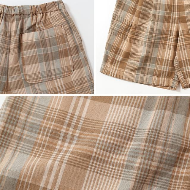 UNDYED アンダイド マドラスチェックショート UNS25SSH021