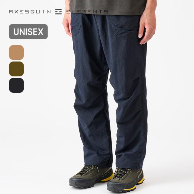 AXESQUIN ELEMENTS アクシーズクインエレメンツ タッサーナイロンのルーズパンツ 22047