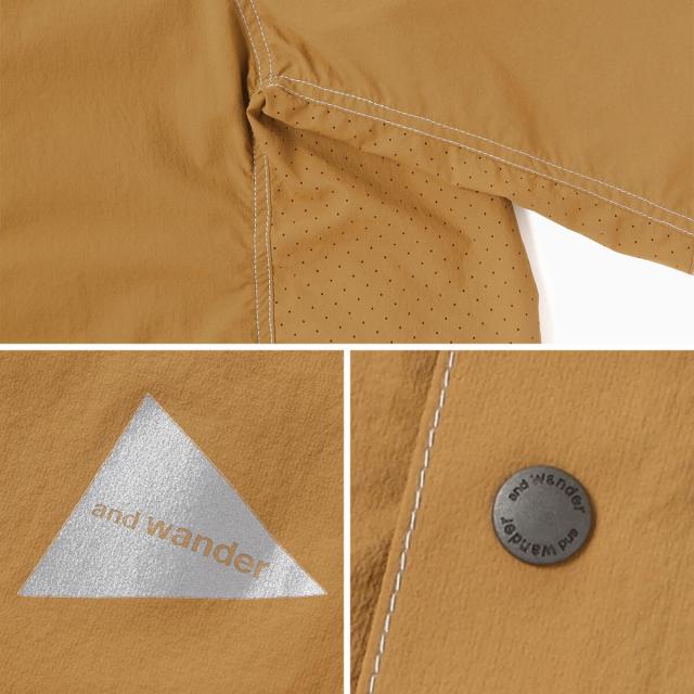 and wander アンドワンダー ストレッチリップバンドカラーシャツ 5746953021_6