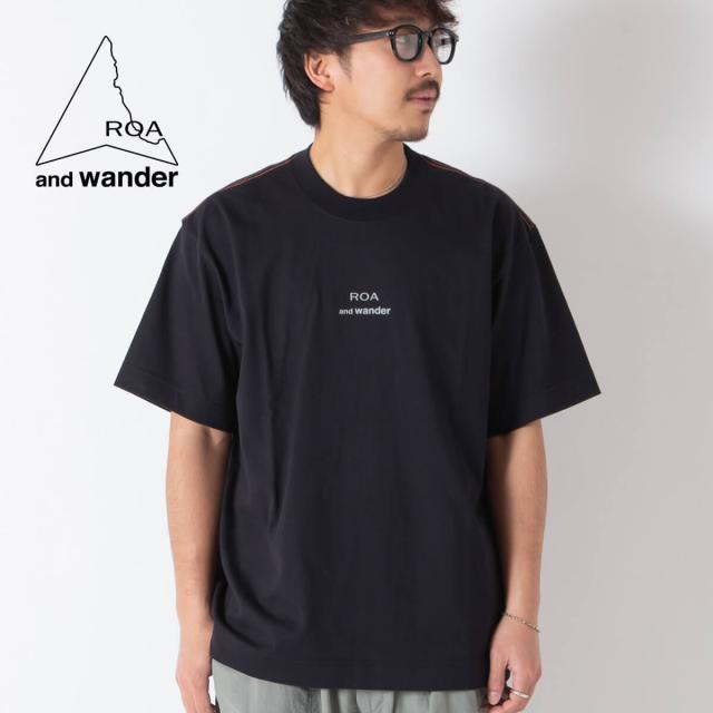 ROA × and wander ロア×アンドワンダー ロゴプリンテッドT 5746184517