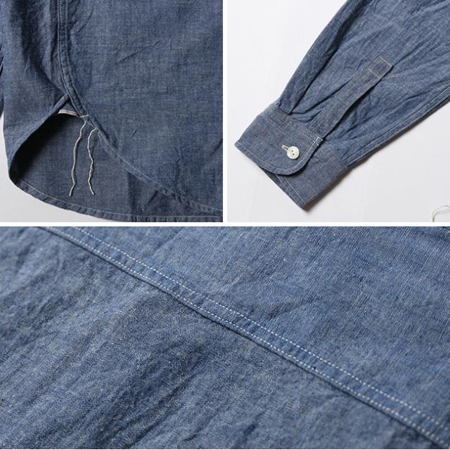 FOB FACTORY エフオービーファクトリー バンドカラーシャツ_7