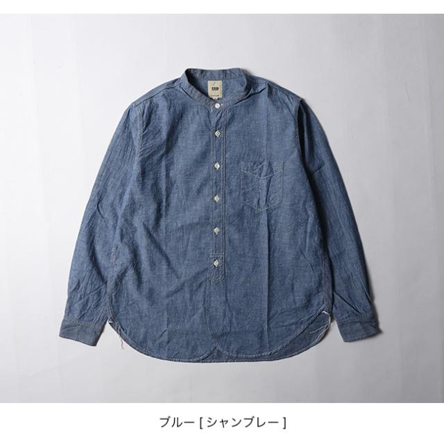 FOB FACTORY エフオービーファクトリー バンドカラーシャツ_8