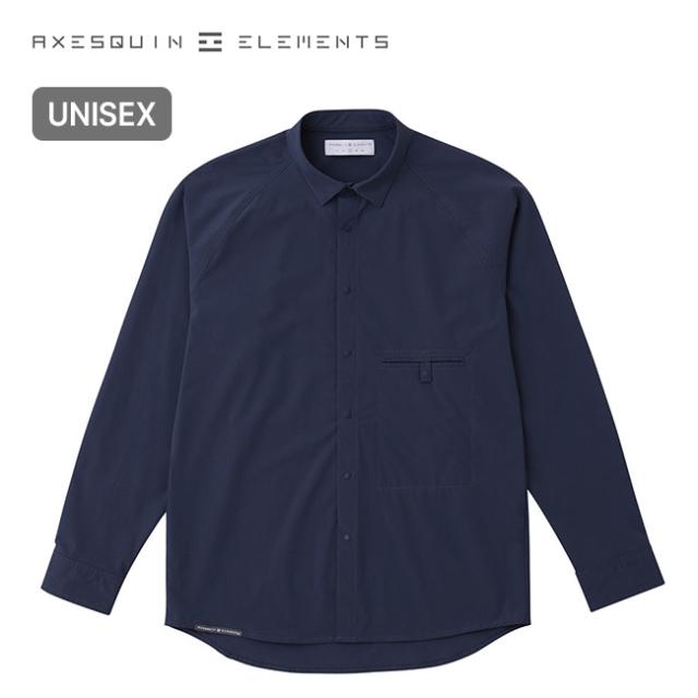AXESQUIN ELEMENTS アクシーズクインエレメンツ ソフトシェルのショートカラーシャツ 21098