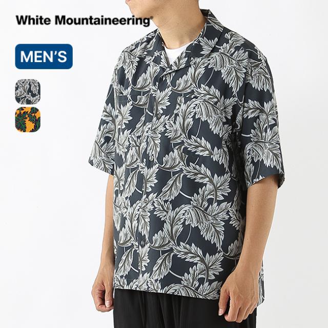 White Mountaineering ホワイトマウンテニアリング ボタニカルパターンオープンカラーシャツ WM2671115