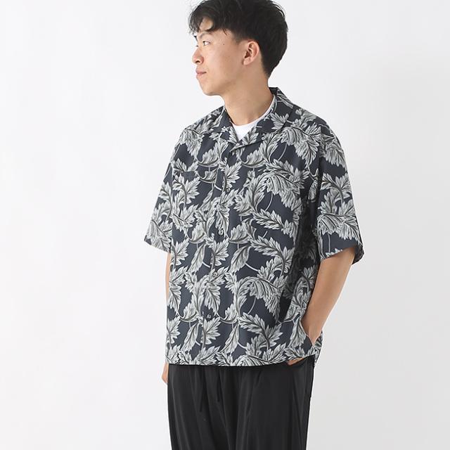 White Mountaineering ホワイトマウンテニアリング ボタニカルパターンオープンカラーシャツ WM2671115_2