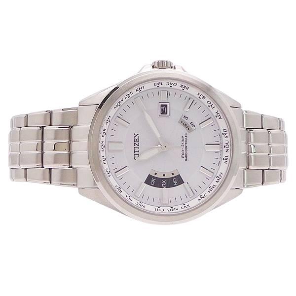 CITIZEN 逆輸入 CB0011-51A シチズン 日本製 エコドライブ 電波時計 10気圧防水 ワールドタイム メンズ 腕時計 サファイアガラス ホワイト Made In Japan Eco-Drive SOLAR RADIO CONTROLLED WORLD TIME_3