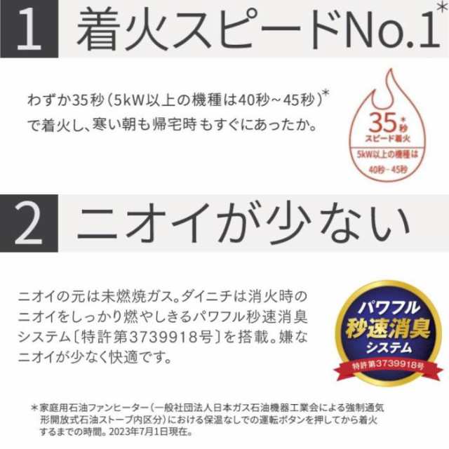 ダイニチ 石油ファンヒーター FW-5623L-W 木造15畳/コンクリ20畳暖房出力560123kw