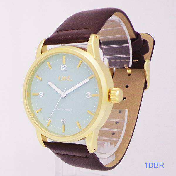 ユニセックス 腕時計 モダンカラー 3D ウォッチ QKS168 カプリコ 革 