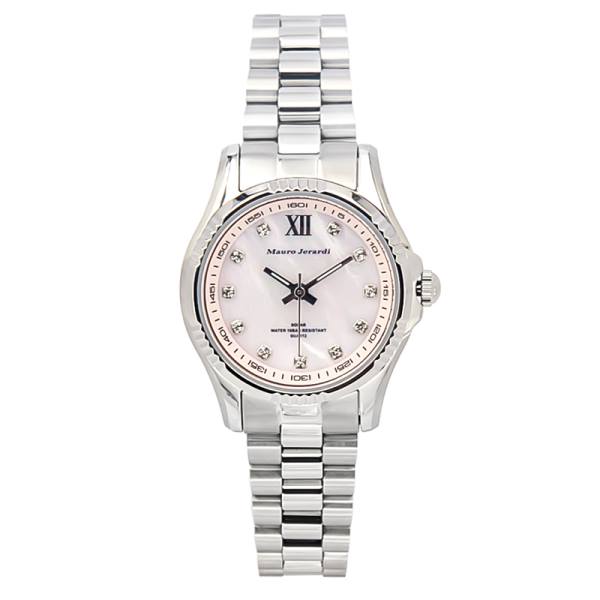 マウロジェラルディ 腕時計 ソーラー 3針 MJ038-4 レディース シルバー レディース 腕時計 ソーラー電源 SOLAR MauroJerardi MJ038-4 マウロ