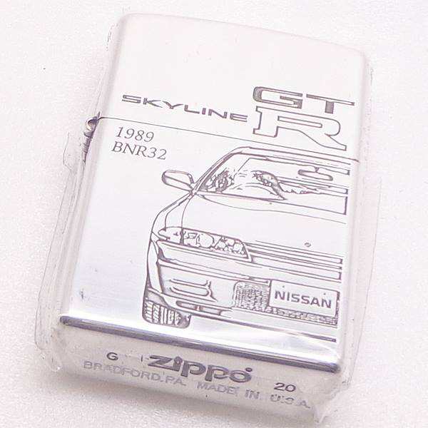 ZIPPO 喫煙具 ライター GT-R BNR-32 ☆ 送料無料 ジッポ zippo ジッポー GT-R スカイライン GTR ジーティーアール 日産 NISSAN ニッサン 