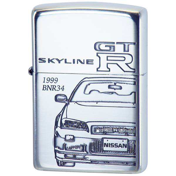 ZIPPO 喫煙具 ライター GT-R BNR-34 ☆ 送料無料 ジッポ zippo ジッポー GT-R スカイライン GTR ジーティーアール  日産 NISSAN ニッサン SKYLINEの通販はau PAY マーケット - たからばこ | au PAY マーケット－通販サイト