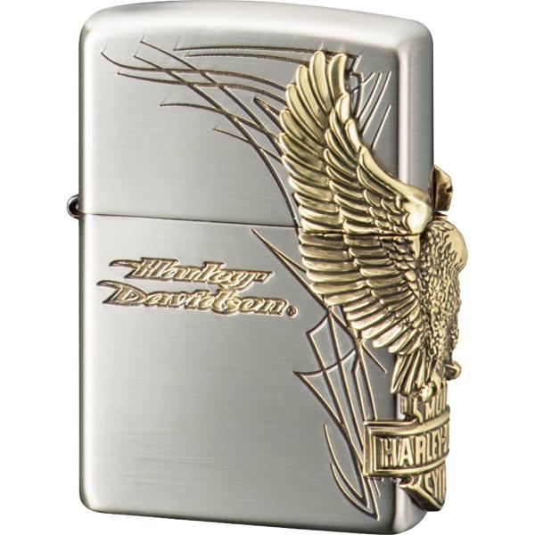 ZIPPO 喫煙具 ライター ハーレーダビットソン HDP66 送料無料 ジッポ zippo ジッポー サイドメタル HARLEY DAVIDSON オートバイ 白頭鷲 ハクトウワシ ボールドイーグル