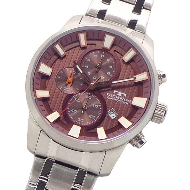 腕時計 メンズ ウォッチ テクノス TECHNOS T0B71-SA 1/10 クロノグラフ カレンダー 日付 CHRONOGRAPH Date ステンレス ベルト 送料無料 日本製ムーブ クォーツ ストップウォッチ SEIKO社製ムーブ 機械 使用 スイス