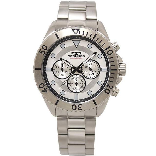 腕時計 メンズ ウォッチ テクノス TECHNOS T6B83-SS クロノグラフ CHRONOGRAPH ステンレス ベルト 送料無料 日本製ムーブ クォーツ 24時間計 ストップウォッチ SEIKO社製ムーブ 機械 使用 スイス_6