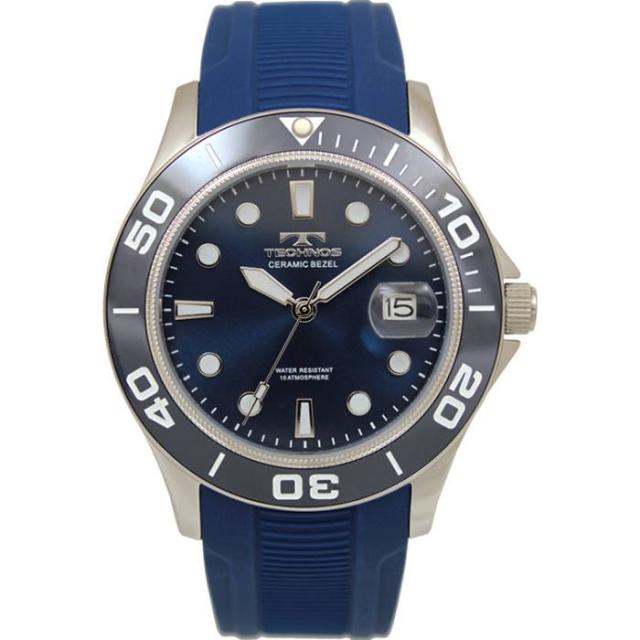 腕時計 メンズ TECHNOS テクノス T6C21-NN 10気圧防水 セラミックベゼル 3針 シリコンベルト ウォッチ 日付 カレンダー 蓄光 インデックス 針 日本製ムーブ使用 送料無料の通販は