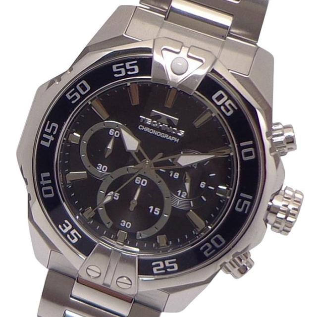 腕時計 メンズ ウォッチ テクノス TECHNOS T6C40-SB クロノグラフ CHRONOGRAPH ステンレス ベルト 送料無料 日本製ムーブ クォーツ 24時間計 ストップウォッチ SEIKO社製ムーブ 機械 使用 スイス