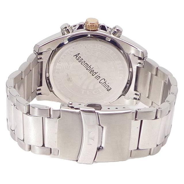 腕時計 メンズ ウォッチ テクノス TECHNOS TSM616-SB クロノグラフ CHRONOGRAPH ステンレス ベルト 送料無料 日本製ムーブ クォーツ 10気圧防水 24時間計 ストップウォッチ SEIKO社製ムーブ 機械 使用 スイス_4