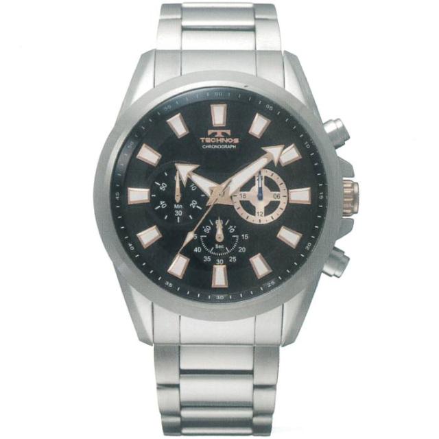 腕時計 メンズ ウォッチ テクノス TECHNOS TSM616-SB クロノグラフ CHRONOGRAPH ステンレス ベルト 送料無料 日本製ムーブ クォーツ 10気圧防水 24時間計 ストップウォッチ SEIKO社製ムーブ 機械 使用 スイス_6