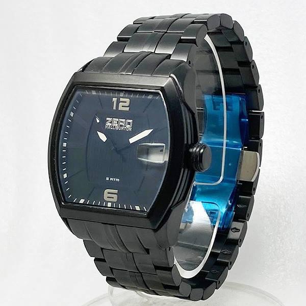 腕時計 メンズ ウォッチ ゼロハリバートン ZW006B-02 トノー型 サファイアガラス ステンレス 無垢ベルト 送料無料 日本製ムーブ クォーツ 5気圧防水 3針Date カレンダーの通販は