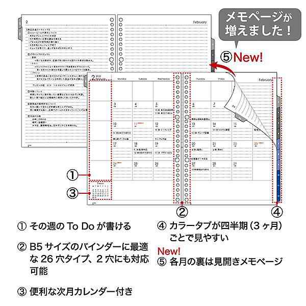 送料無料 4月始まり マルマン 手帳 ノート デ ダイアリー B5 Fd434 マンスリースケジュール帳 軽量 持ち運び 便利 ビジネス ファの通販はau Pay マーケット たからばこ