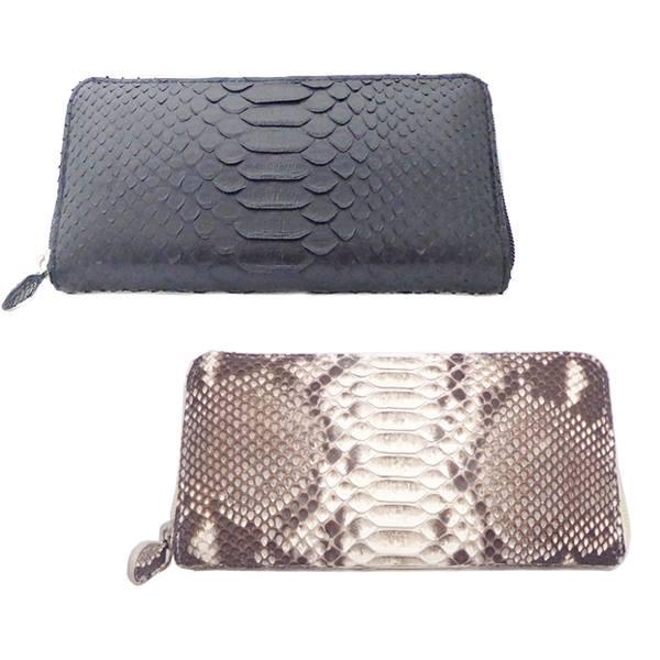 財布 メンズ 送料無料 パイソン ラウンドファスナー長財布 HL6754PS へび革 爬虫類 長札 金運 財運 アップ 小銭入れ 札入れ ウォレット