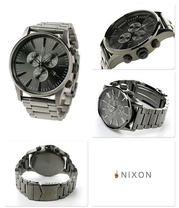 NIXON ニクソン 腕時計 メンズ The Sentry CHRONO ALL GUNMETAL A386-632 A386632の通販はau  PAY マーケット - vista(ビスタ) | au PAY マーケット－通販サイト