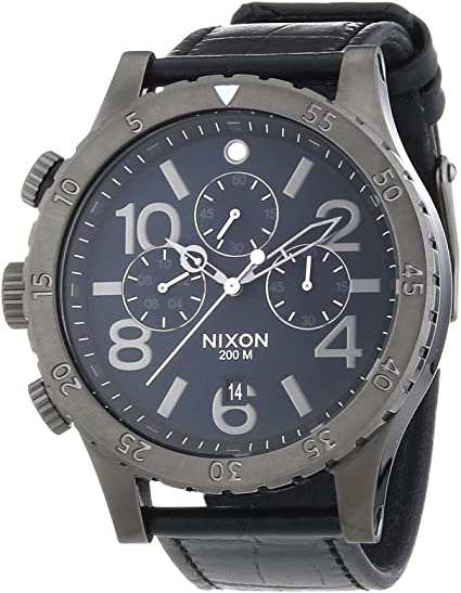 ニクソン NIXON CHRONO クオーツ メンズ クロノ　レザー 腕時計 A363-1886 A3631886