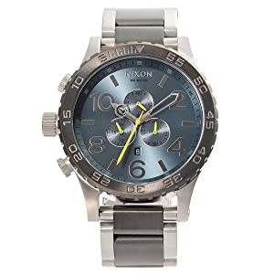 ニクソン NIXON 51-30 CHRONO クオーツ メンズ クロノ 腕時計 A083-2304　ガンメタル/アクアサンレイ