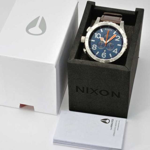 A124-879[ニクソン] NIXON 腕時計 51-30 CHRONOレザー-