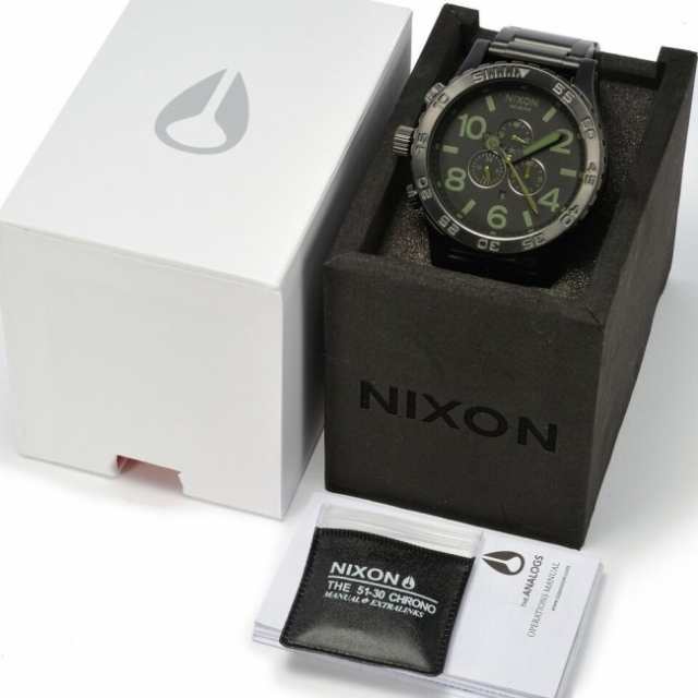 ニクソン NIXON 腕時計 51-30 CHRONO A083-1042 MATTE BLACK SURPLUS ...