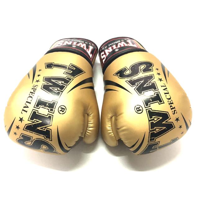 新品 正規 TWINS 本格ボクシンググローブ PU金 /ムエタイ/ツインズ 新品 正規 TWINS 本格 ボクシンググローブ PU金/サイズ選択/8/10