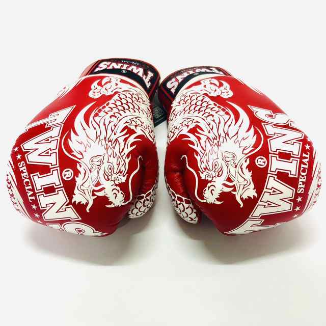 新品 正規 TWINS 本格ボクシンググローブ TWドラゴン赤